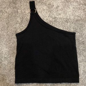 one shoulder crop